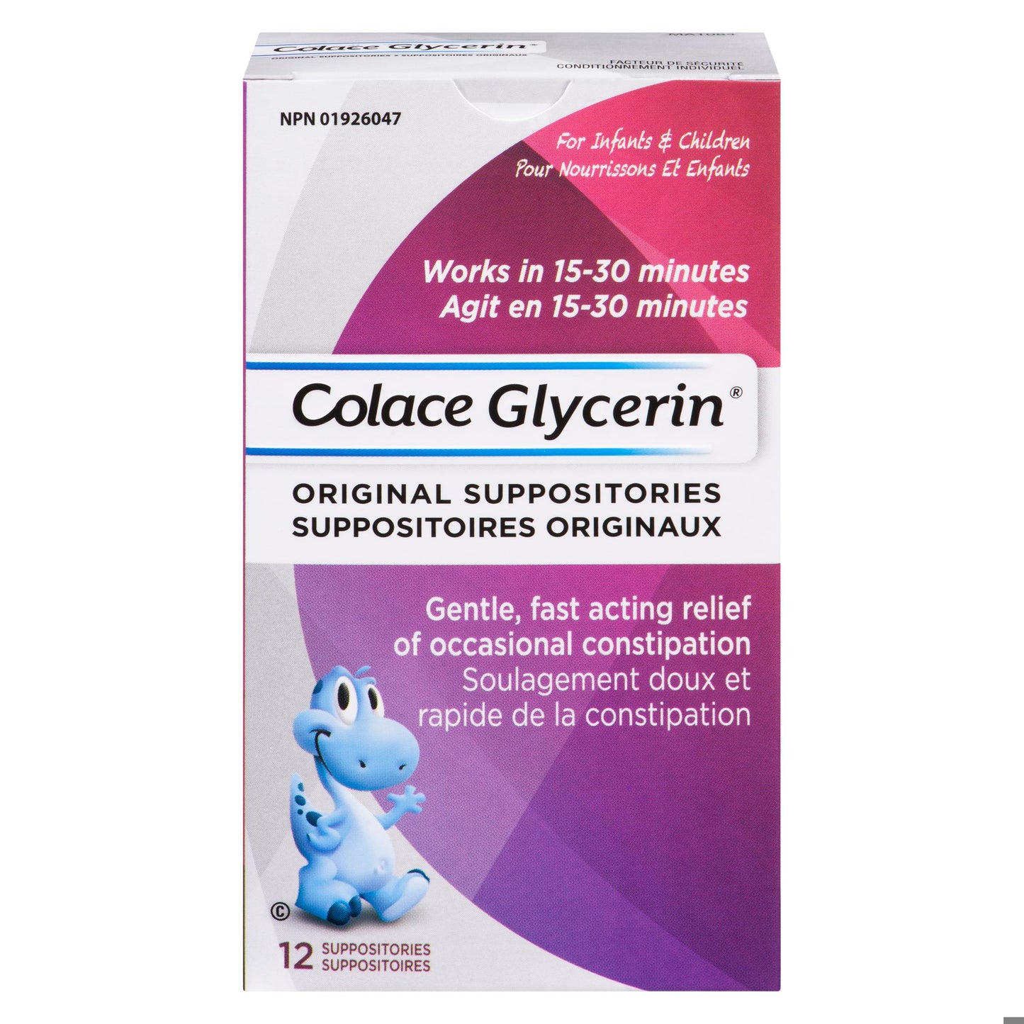 COLACE GLYCERINE SUPPOSITORIES - INFANT 12S