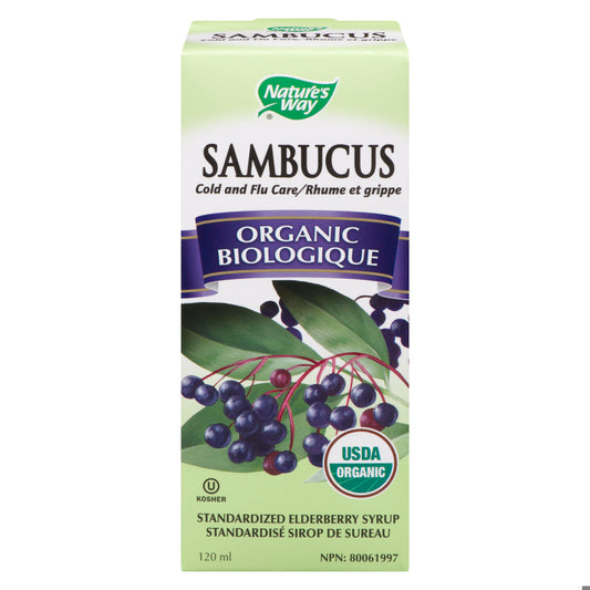 SAMBUCUS ORGANIC SYRUP COLD&FLU 120ML