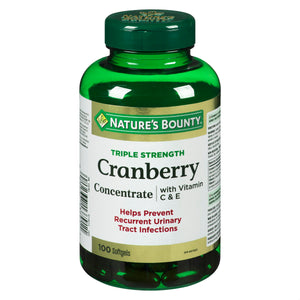 NATURE'S BOUNTY CRANBERRY+C SOFTGEL 100