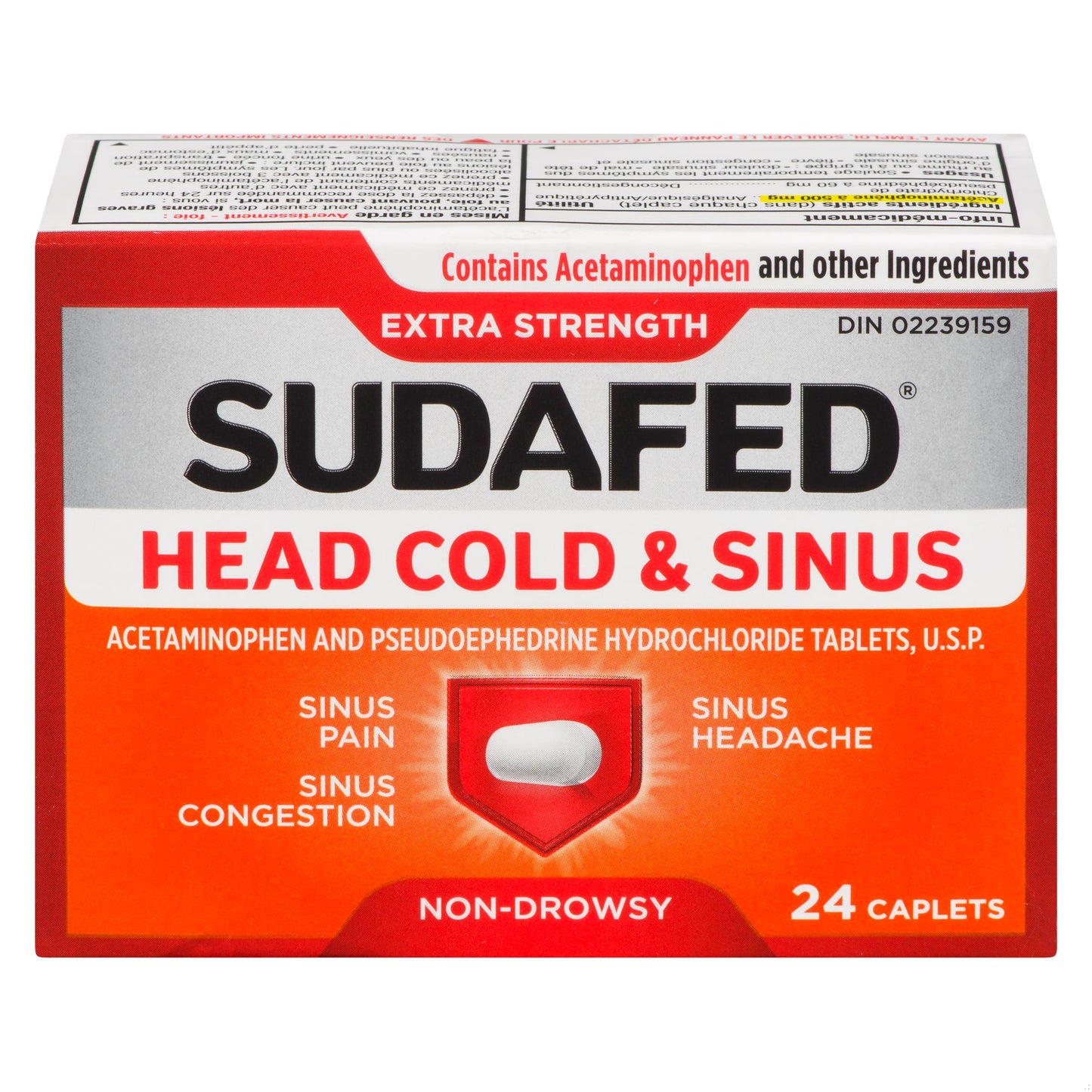 SUDAFED HEAD&COLD SINUS XST CPLT 24