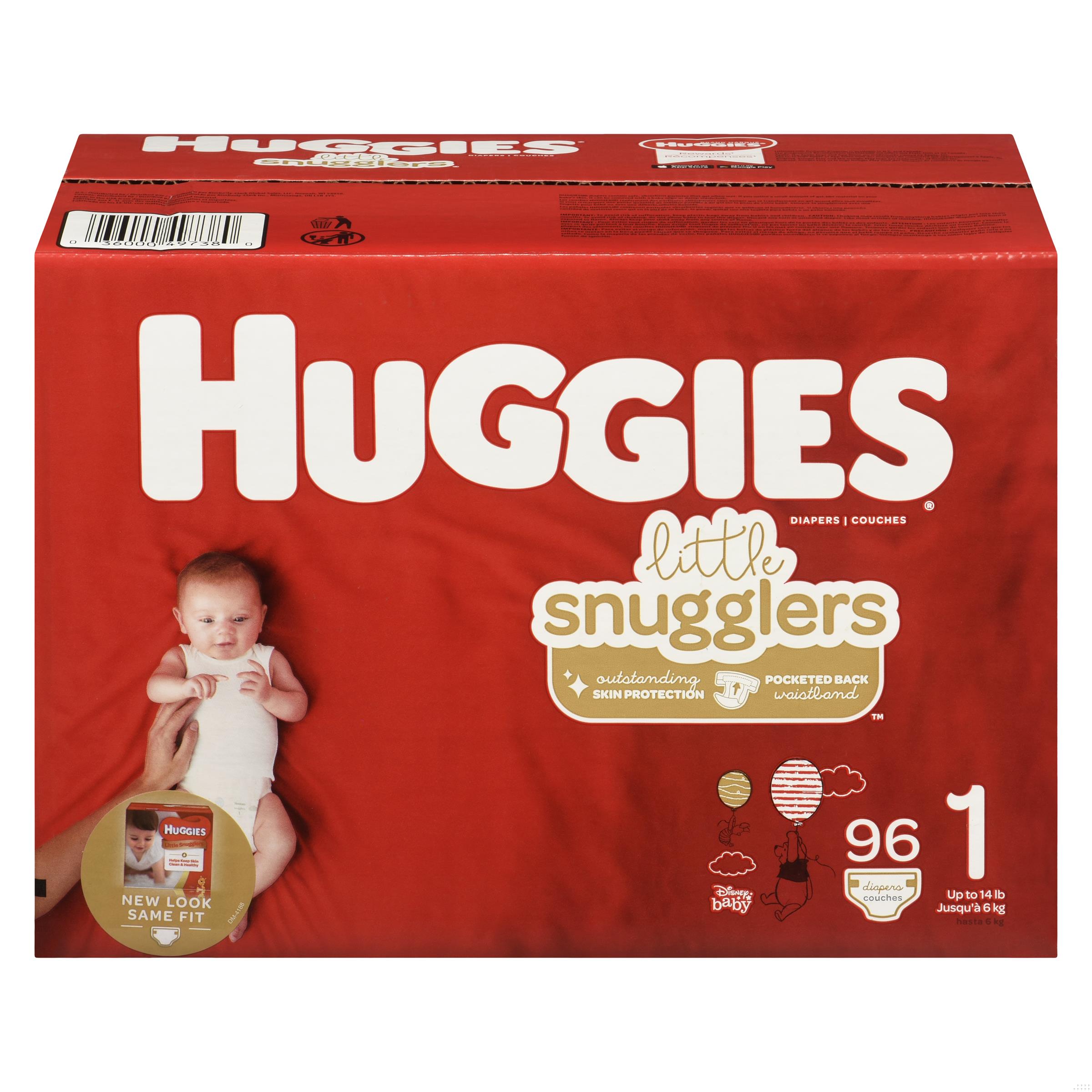 HUGGIES LITTLE SNUGGLERS STEP 1 GIGA 96
