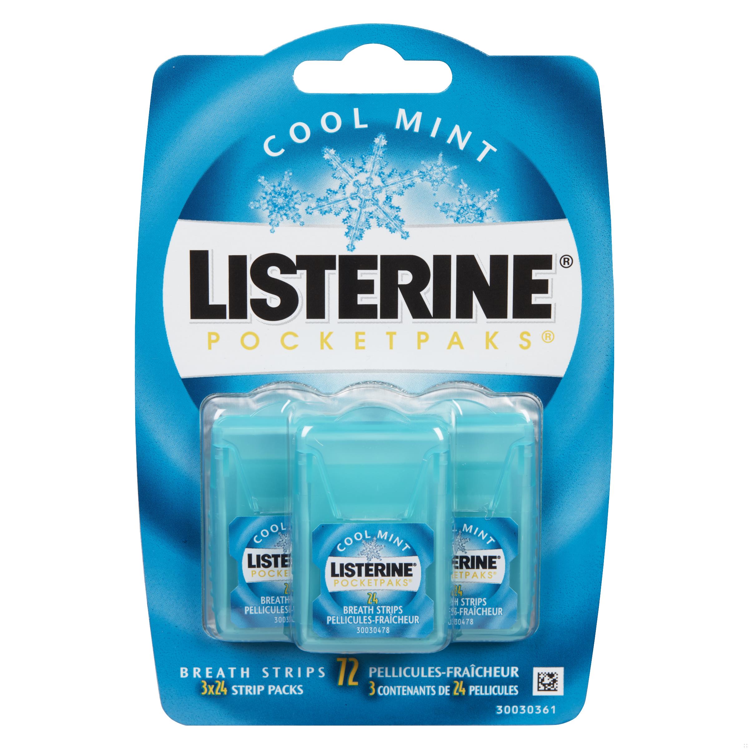 LISTERINE POCKET PACK REFRESHING MINT STRIP 72