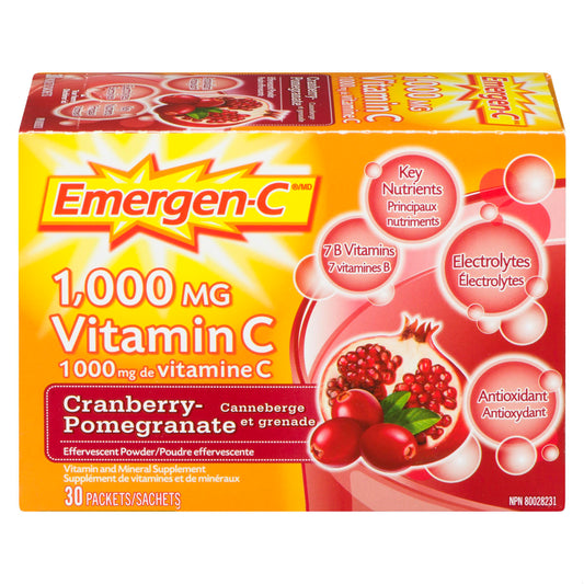 EMERGEN C 1000MG CRAN/POMEGRANATE PK 30