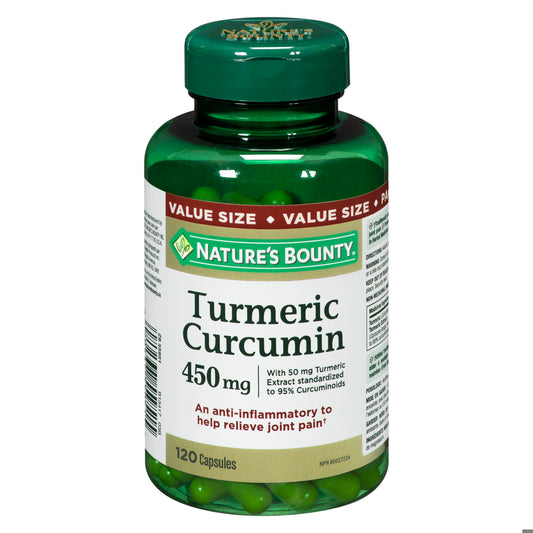 NATURE'S BOUNTY TURMERIC CURCUMA CAPS 450MG VP120