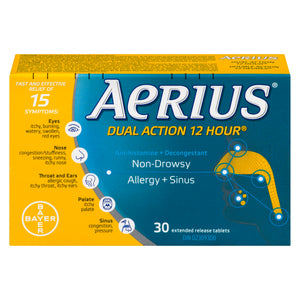 AERIUS DUAL ACTION TB 2.5/120MG 30