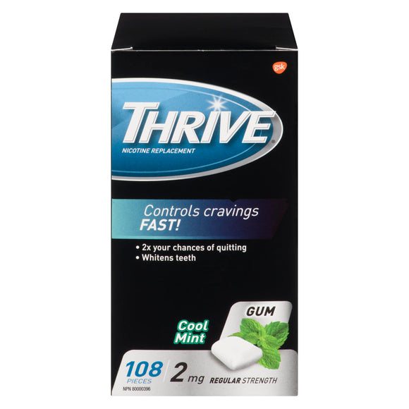 THRIVE GUM 2MG NICOTINE MINT 108