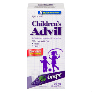 ADVIL CHILD LIQ 100MG DYE FREE 100ML