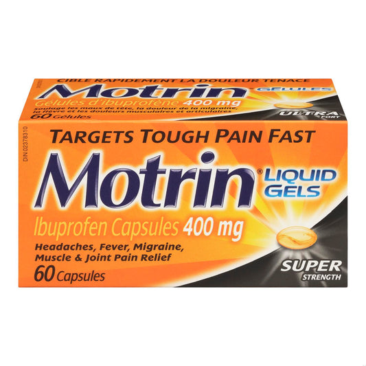 MOTRIN 400MG LIQUI-GEL 60