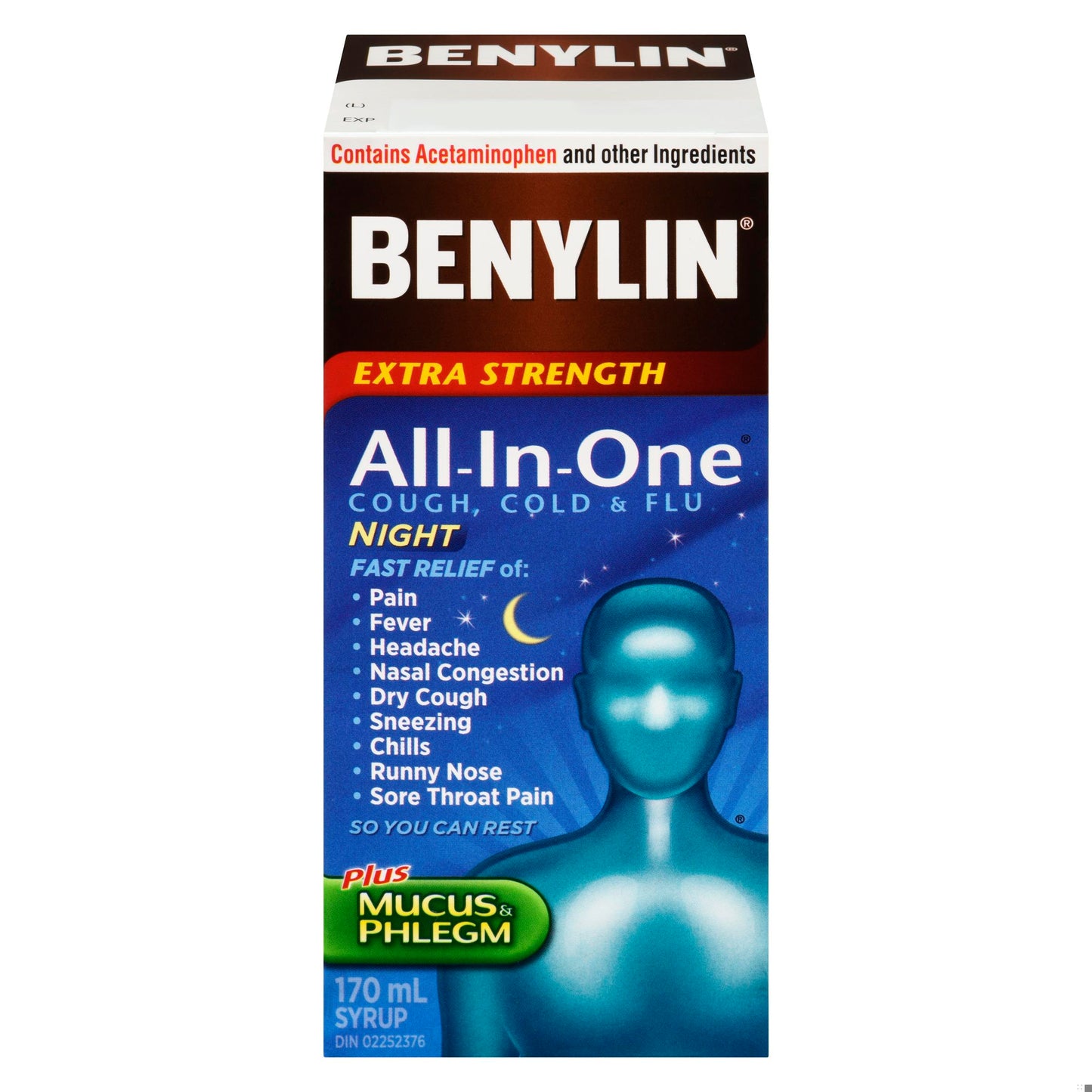 BENYLIN ALL IN ONE SYR NIGHTIME XST 170ML