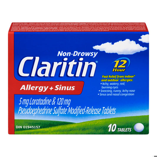 CLARITIN ALLERGY & SINUS TB 10