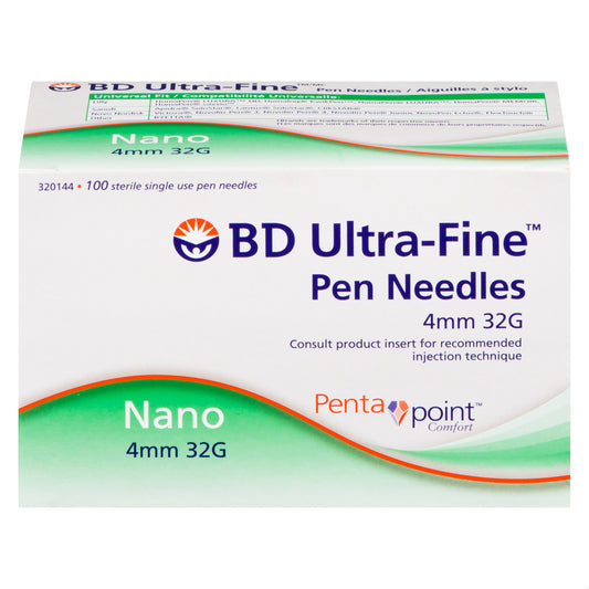 BD PEN NEEDLE NANO 4MM 32G 100/BOX