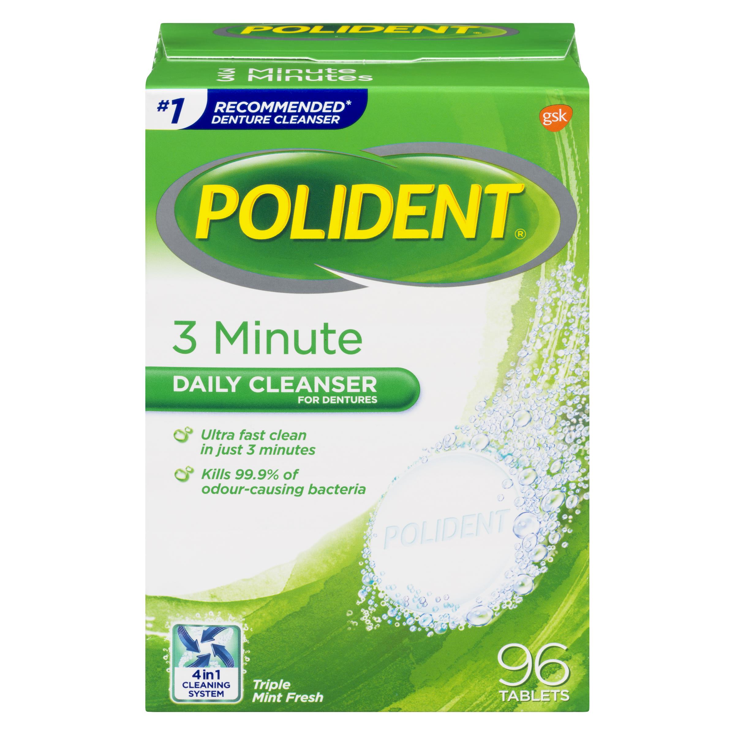 POLIDENT 3 MINUTE 96