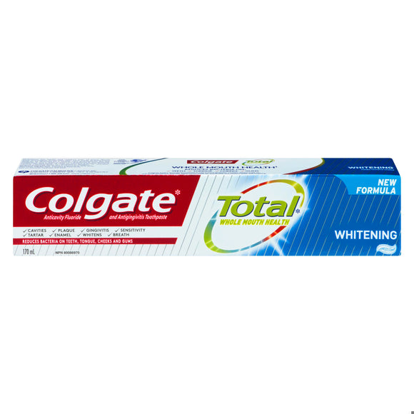 TOOTHPASTE COLGATE TOTAL WHITENING 170ML