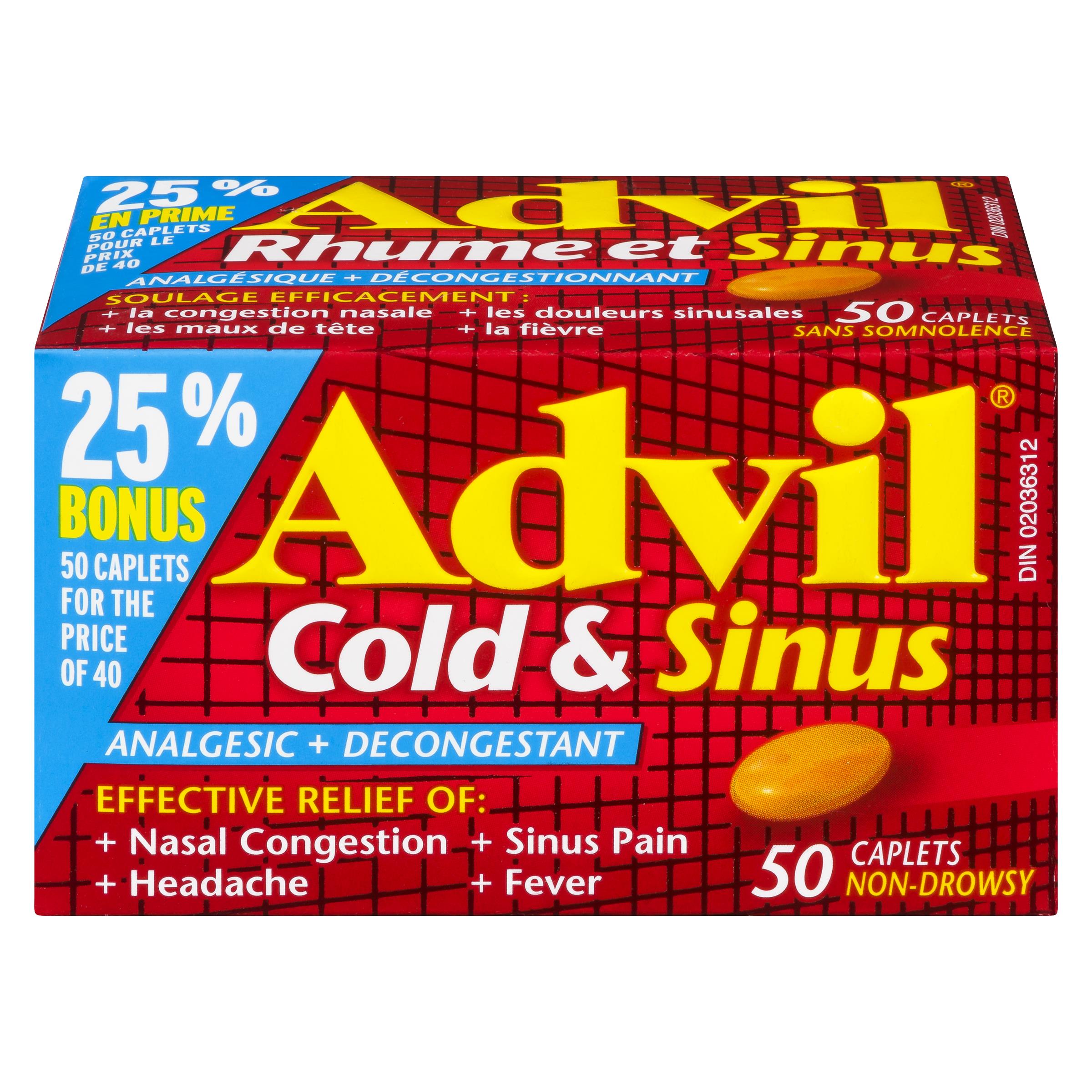 ADVIL COLD & SINUS CPLT 40+10