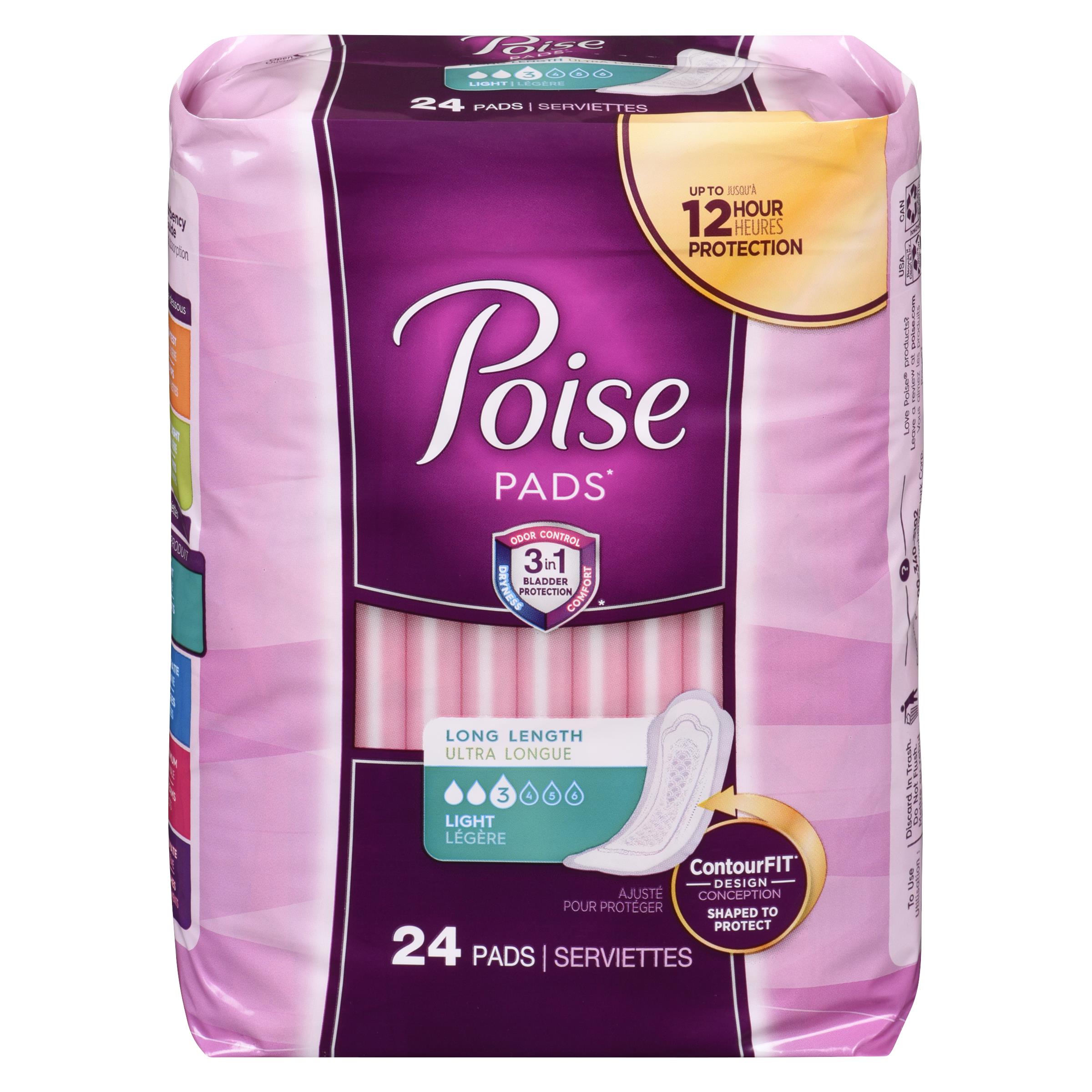 POISE PAD ULTRA THIN 24