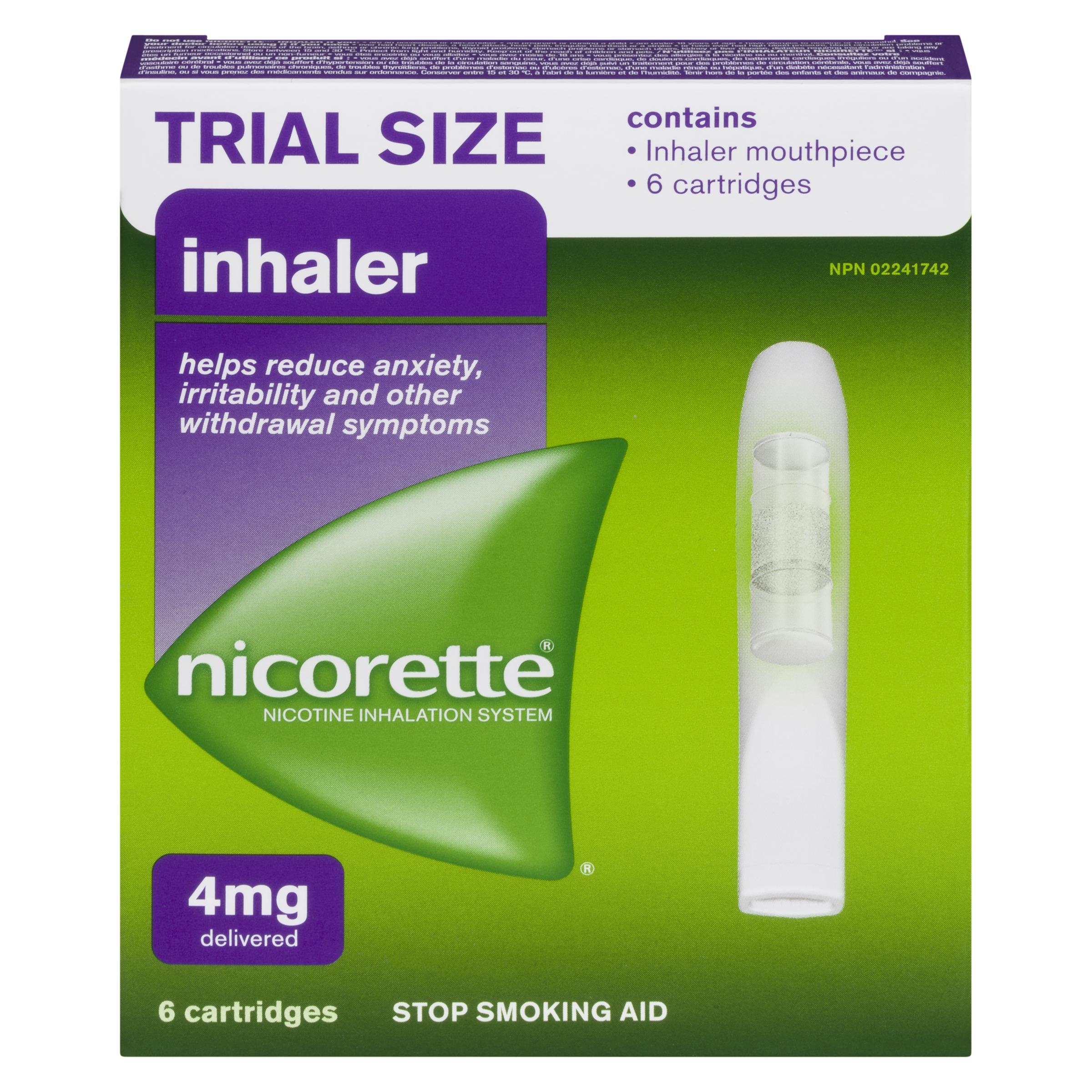 NICORETTE INH + CARTRIDGES 6