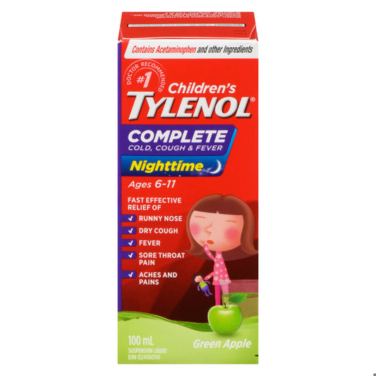 TYLENOL COMPLET CHLD COLD/COUGH/FEVER NT 100ML