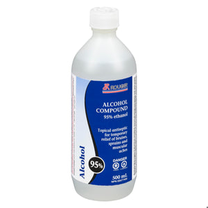 ALCOHOL RUBBING COMPOUND 95% ETHANOL 500ML