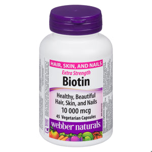 BIOTIN X-STRENGTH CAPS 10000MCG 45 WEBBER