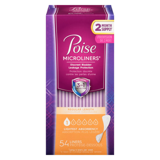 POISE MICROLINERS LIGHTEST ABS 54