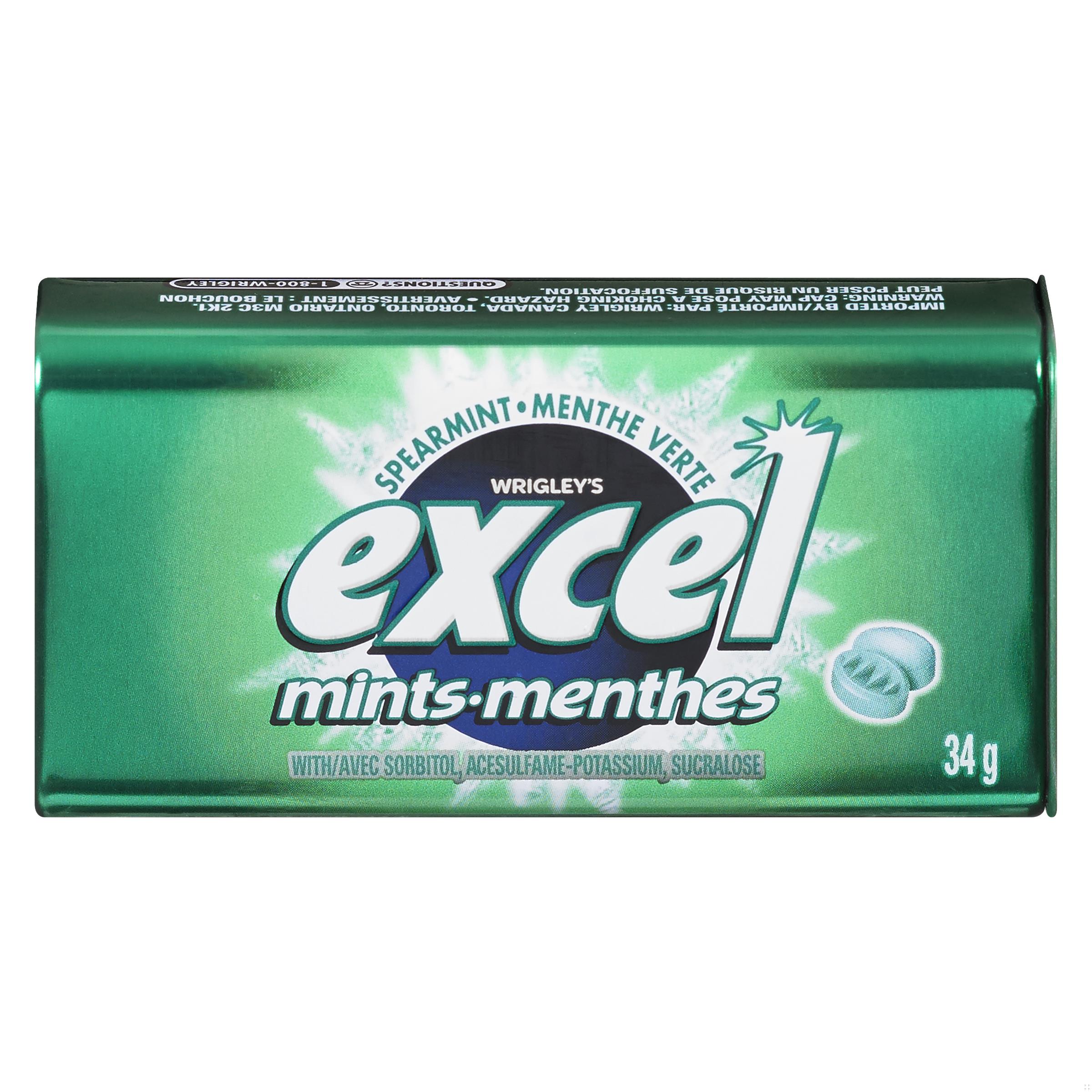 EXCEL MINT SPEARMINT 34G