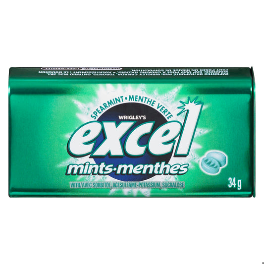 EXCEL MINT SPEARMINT 34G