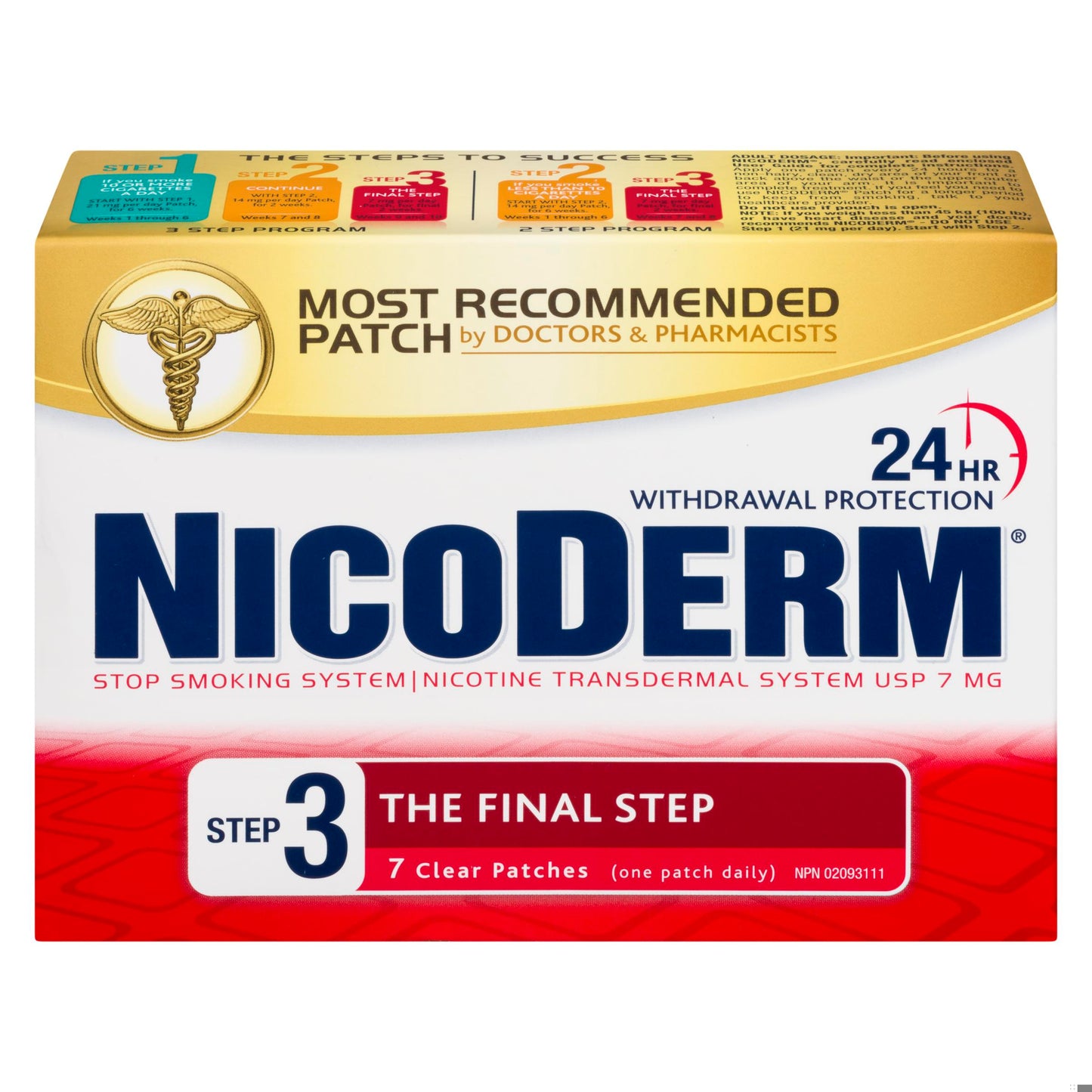 NICODERM PATCH CLR 7MG 7