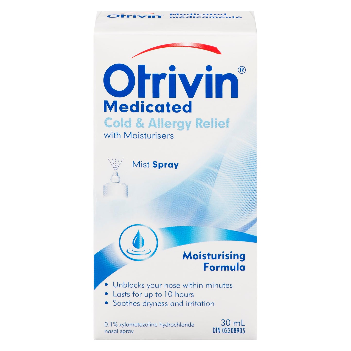 OTRIVIN 0.1% NASAL SP MOISTURIZING 30ML