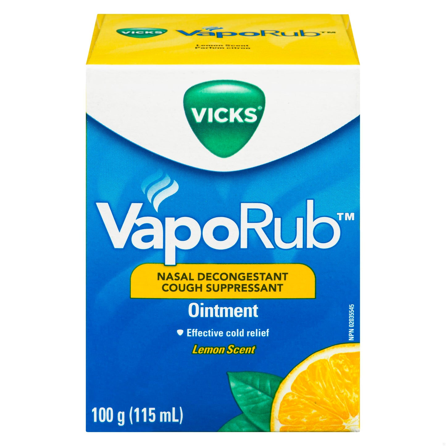 VICKS VAPORUB LEMON JAR 115ML