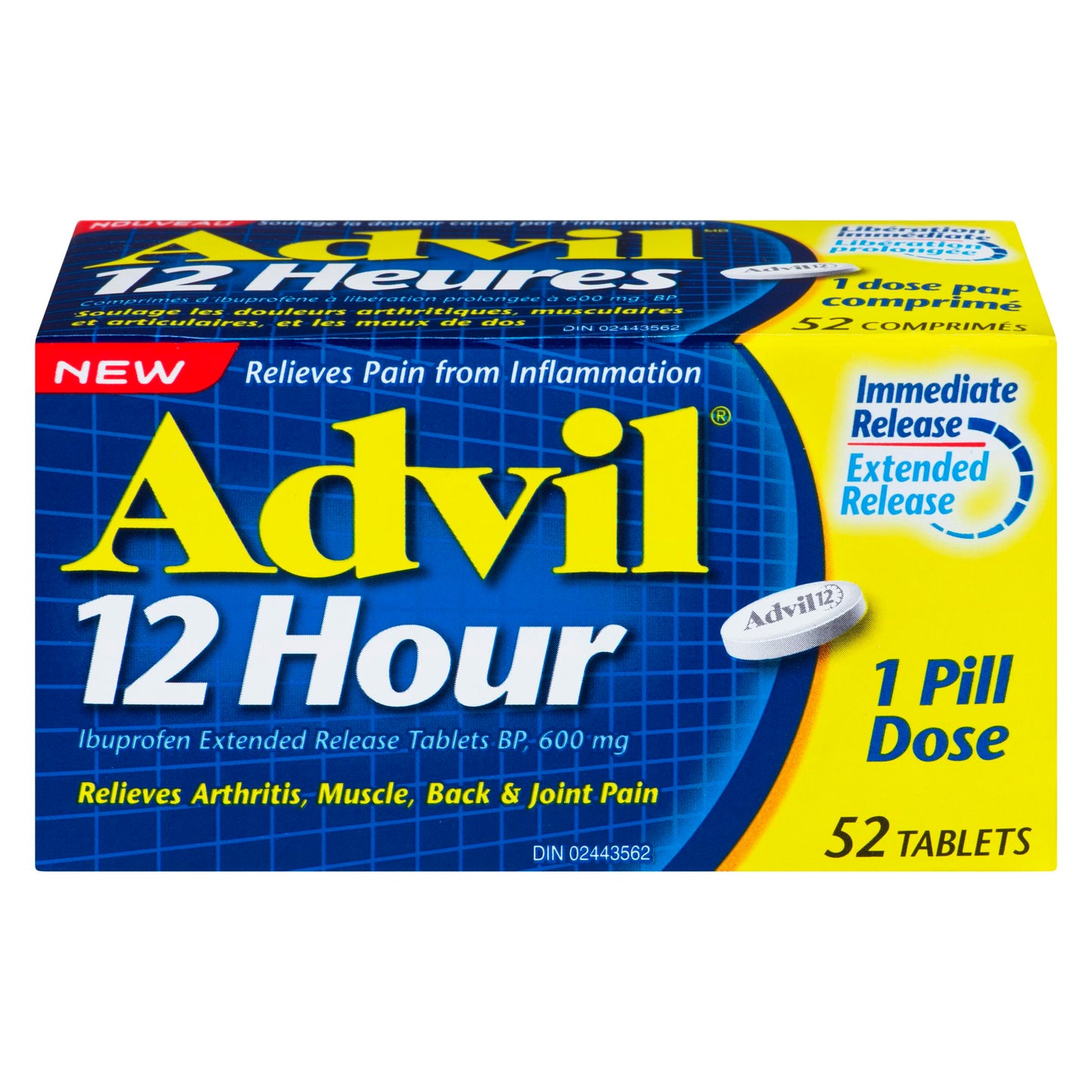 ADVIL 12HR TB 600MG