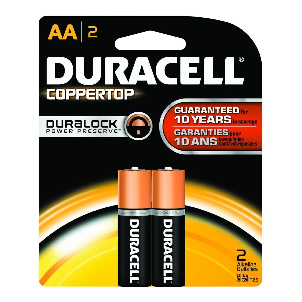 DURACELL BATTERY ALKALINE AA #MN1500B2Z