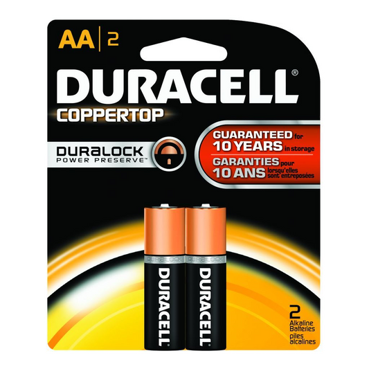 DURACELL BATTERY ALKALINE AA #MN1500B2Z