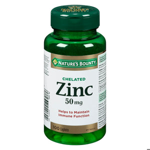 NATURE'S BOUNTY ZINC 50MG CPLT 100