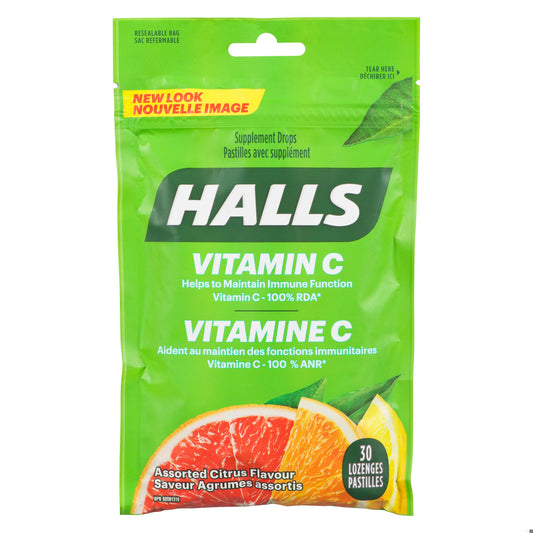 HALLS BAG DEFENSE VITAMIN C CITRUS 30 DROP