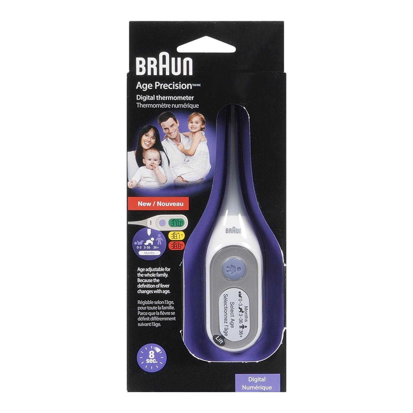 BRAUN AGEPRECISION DIG THERM PRT2000CA