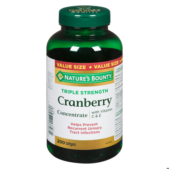 NATURE'S BOUNTY VIT C CRANBERRY SFTGEL 200