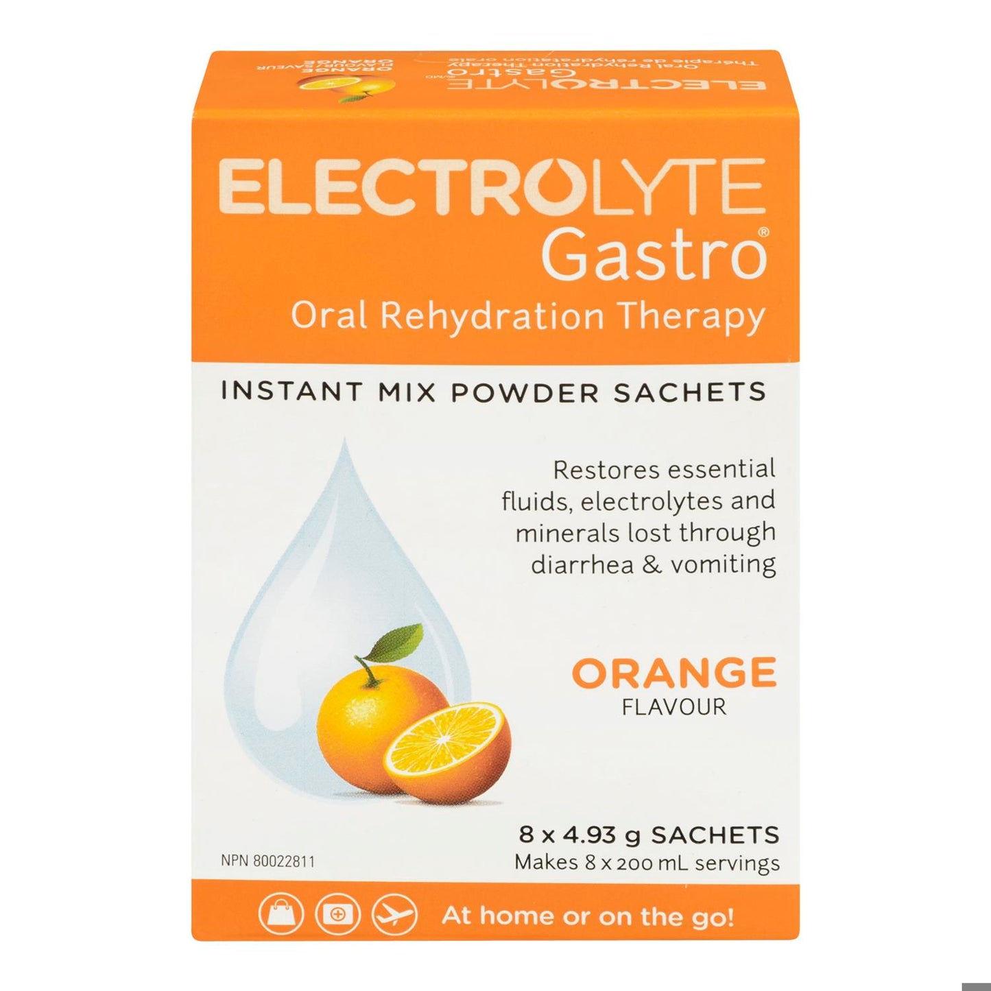 ELECTROLYTE GASTRO ORANGE 8X4.9G