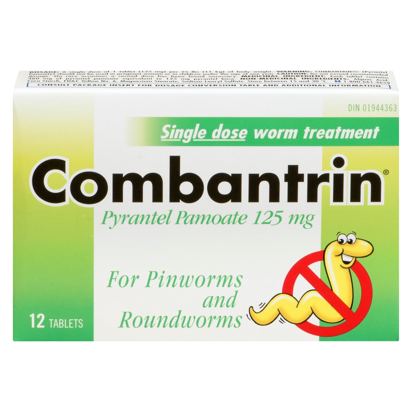 COMBANTRIN TB 125MG 12