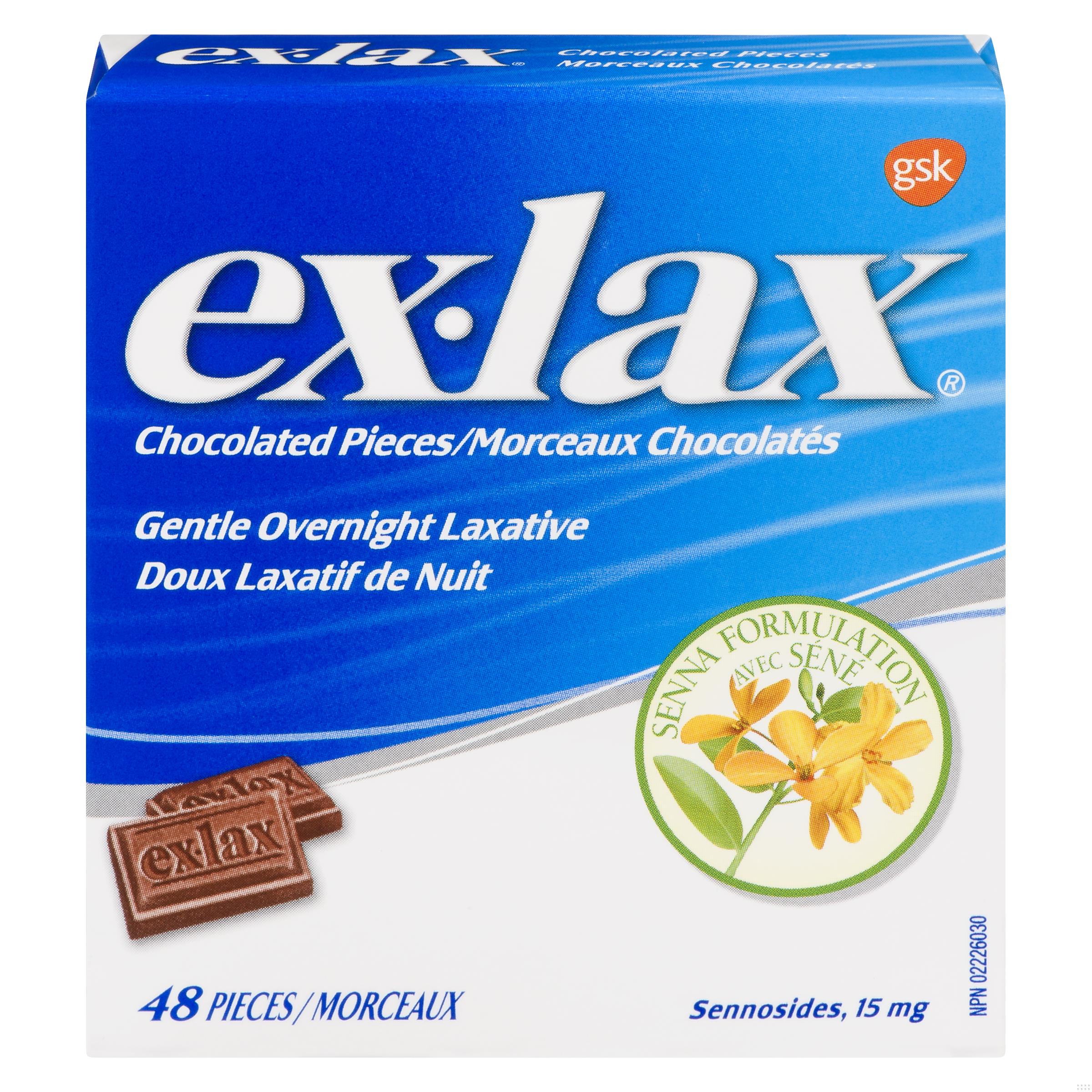 EXLAX SENNA CHOCOLATE TB 48