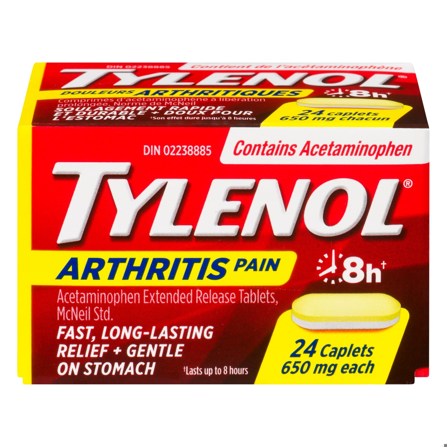 TYLENOL ARTHRITIS PAIN 650MG CPLT 24