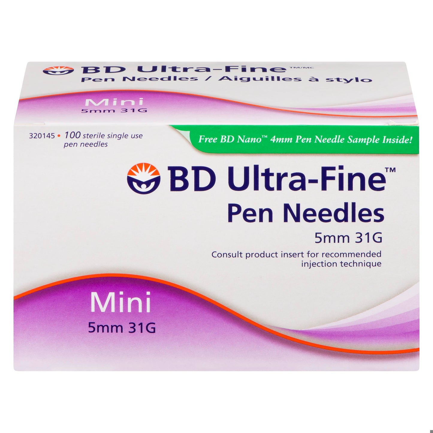 INSULIN PEN NEEDLE ULTRA FINE MINI 31GX5MM 100/BOX